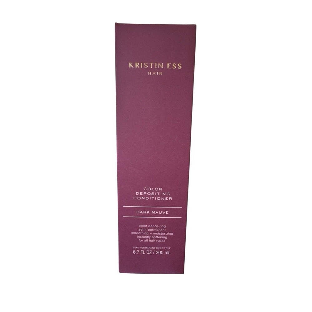 Kristin Ess Color Depositing Conditioner Dark Mauve 6.7 Fl Oz New